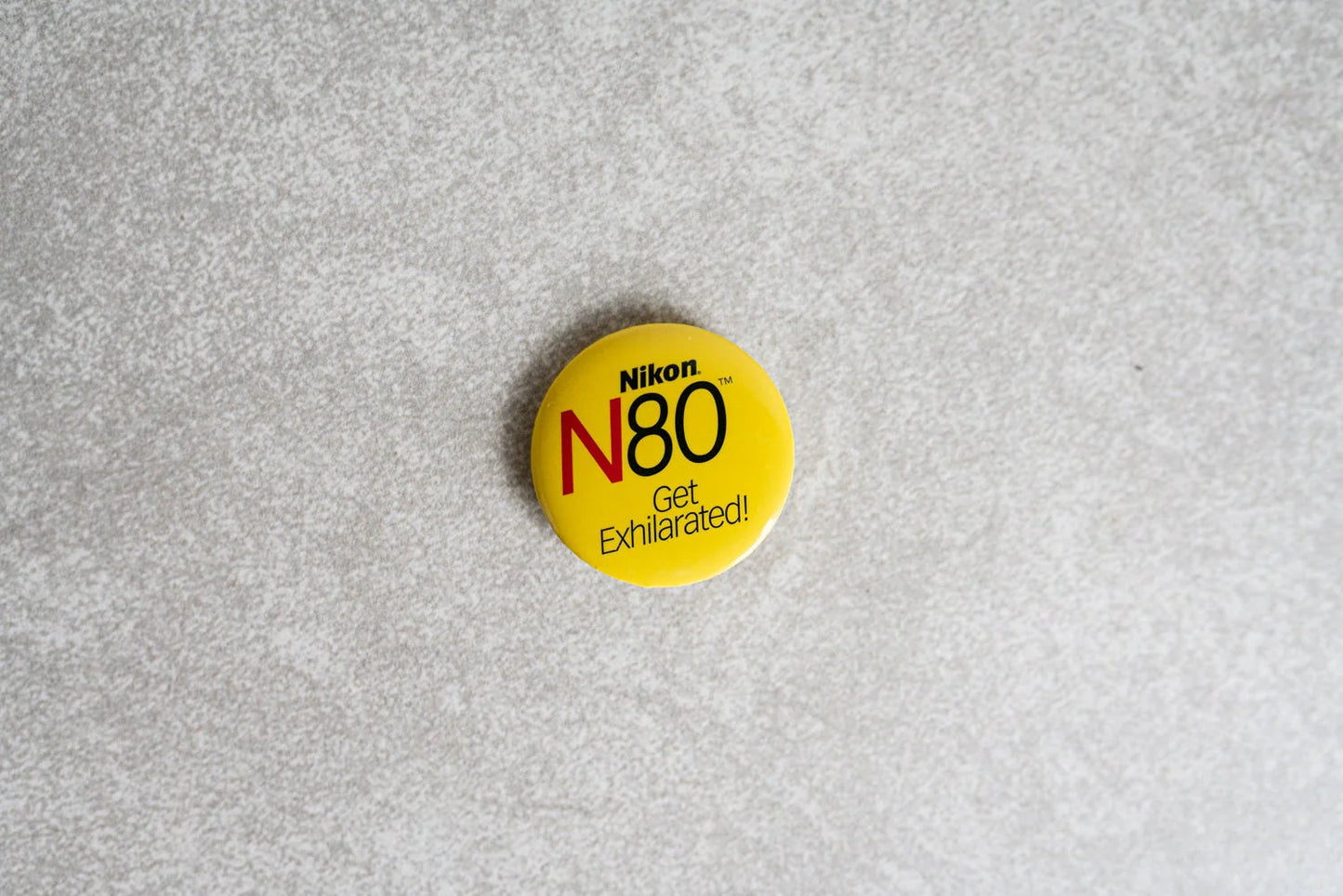 Yellow Nikon N80 Pin - Get Exhilarated!