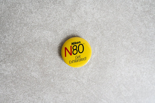 Yellow Nikon N80 Pin - Get Exhilarated!