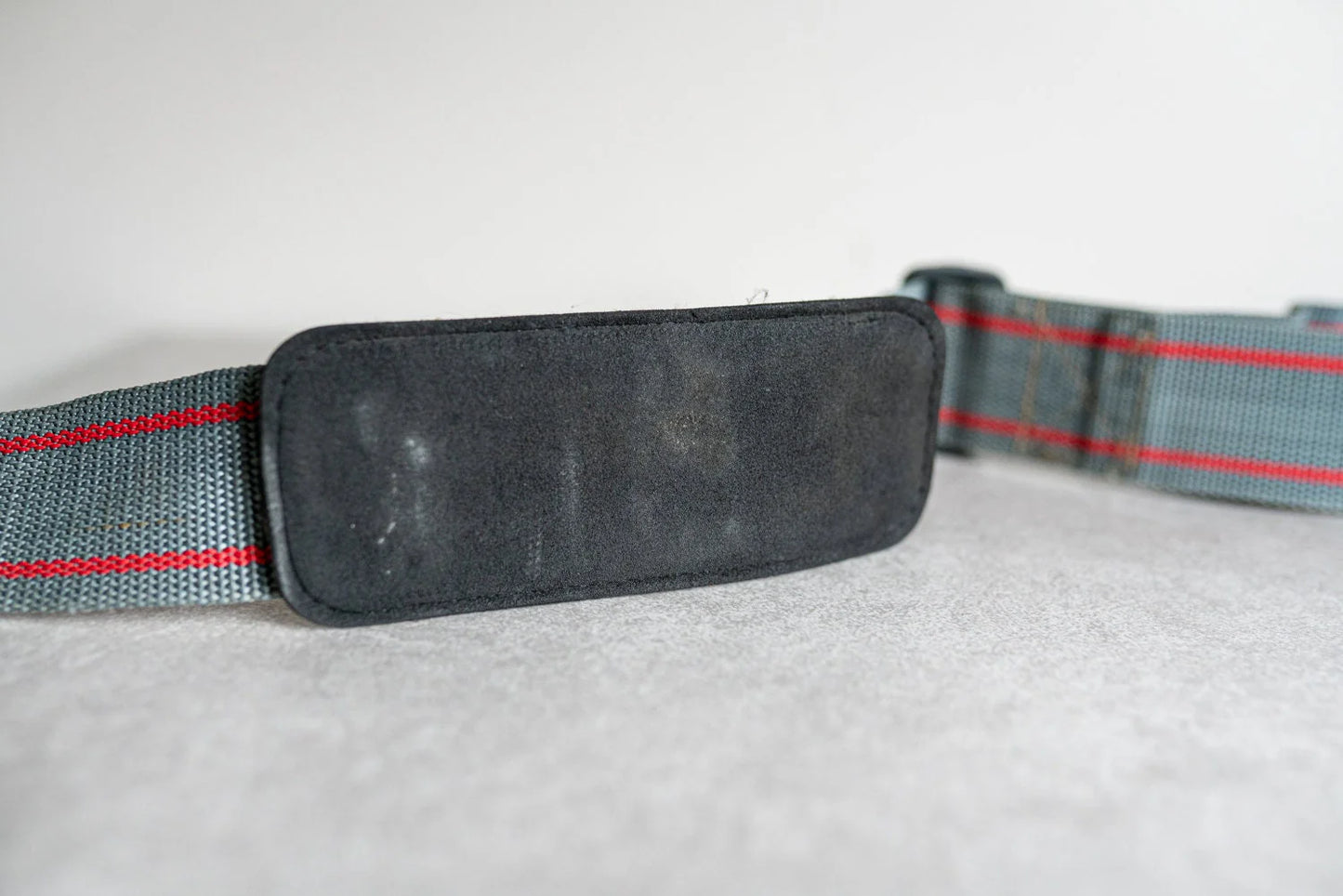 Retro Red and Grey Wide Camera / Bag Strap - Circa 1970s