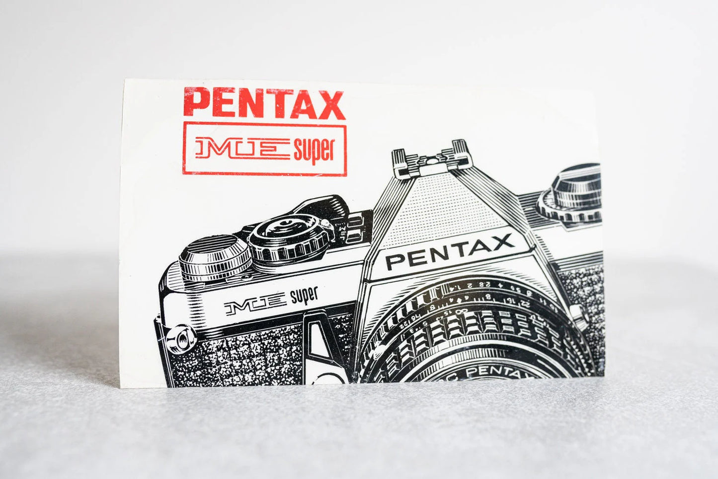 Pentax ME Super Non-Adhesive Window Decal