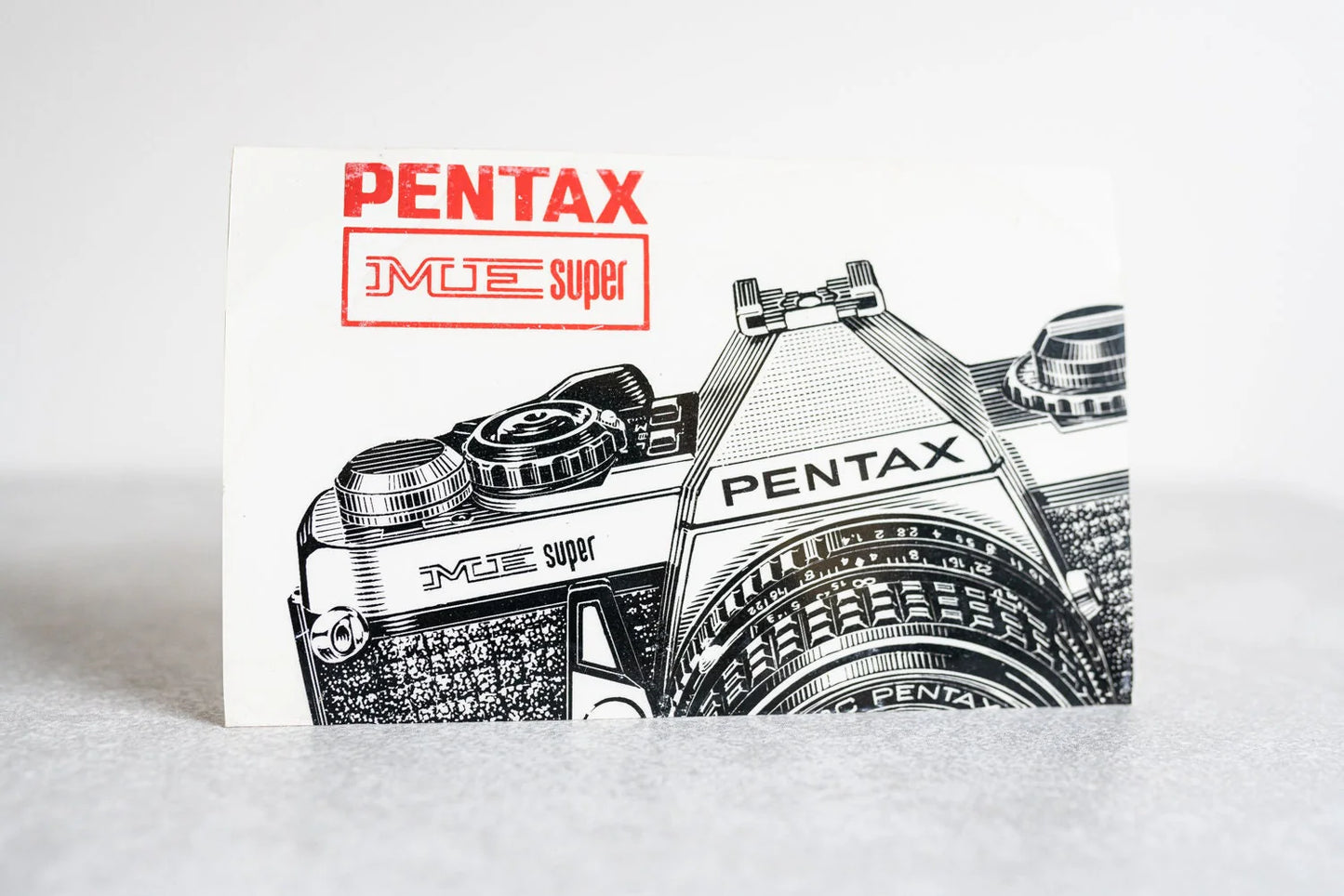 Pentax ME Super Non-Adhesive Window Decal