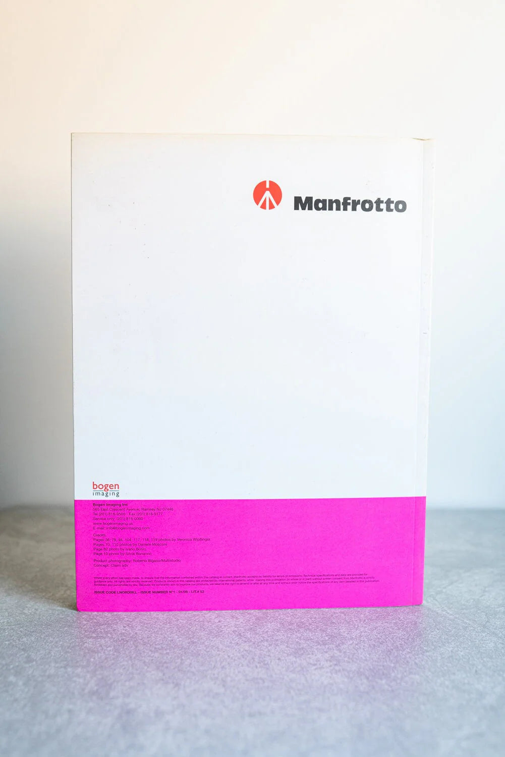 Manfrotto Professional Photo Supports Brochure Book