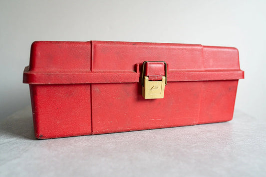 Vintage Red Tackle Box - Circa 1980s