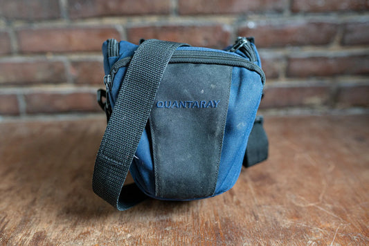 Blue Quantaray Camera Bag w/ Strap