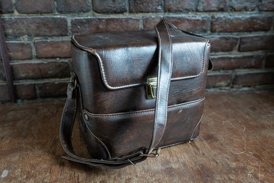 Vintage Multi Pocket Camera Bag - Heavy Duty - Includes Strap