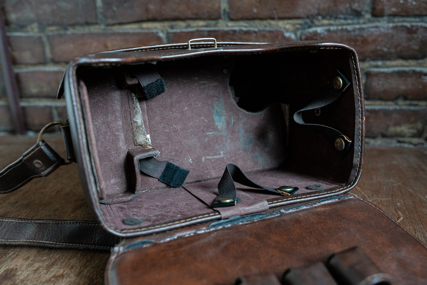 Vintage Multi Pocket Camera Bag - Heavy Duty - Includes Strap
