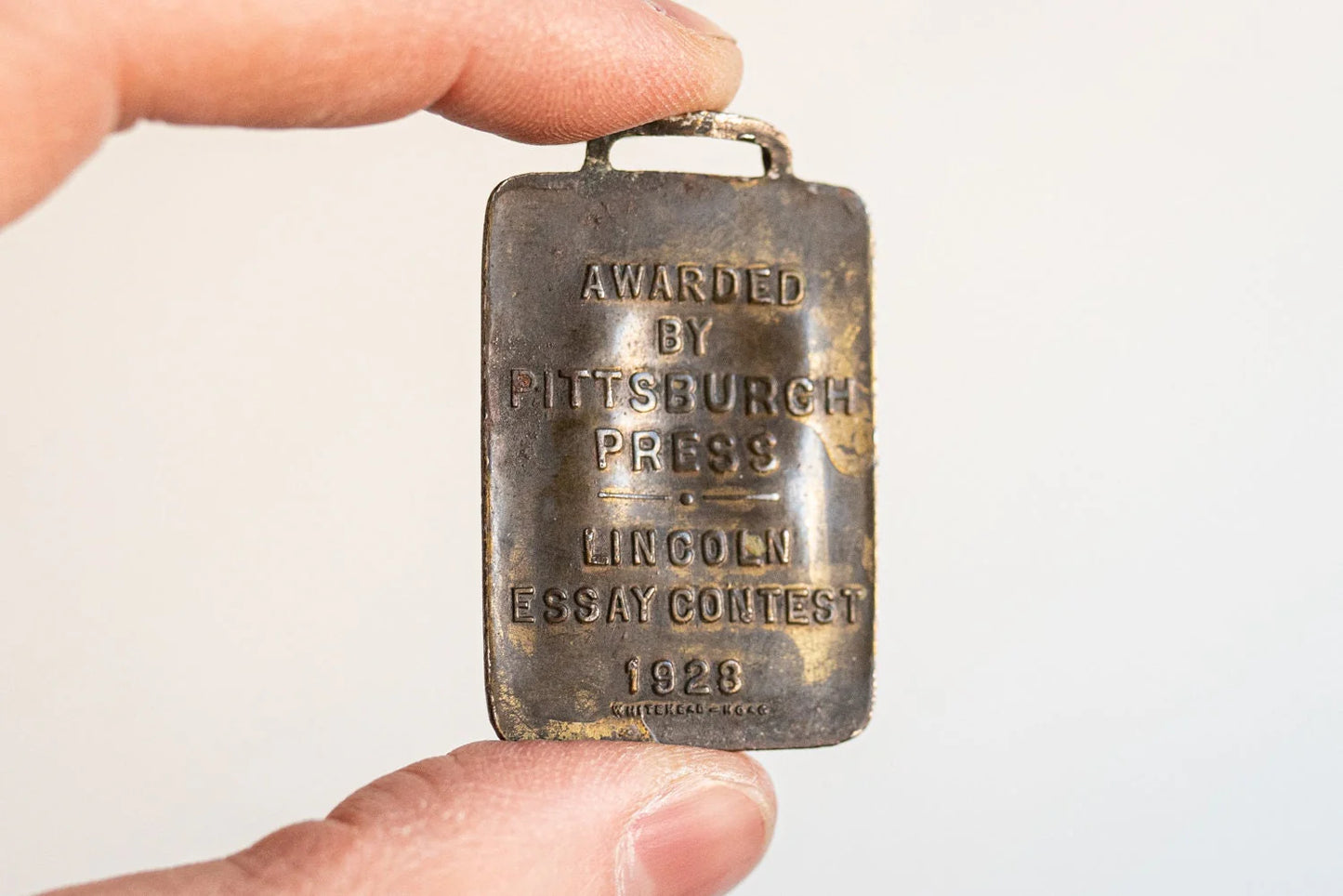 Abraham Lincoln Brass Plate