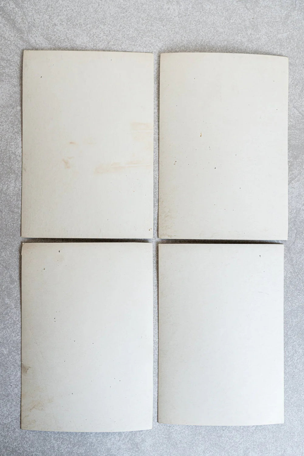 Lady Picking Daisies in Garden - Lot of 4