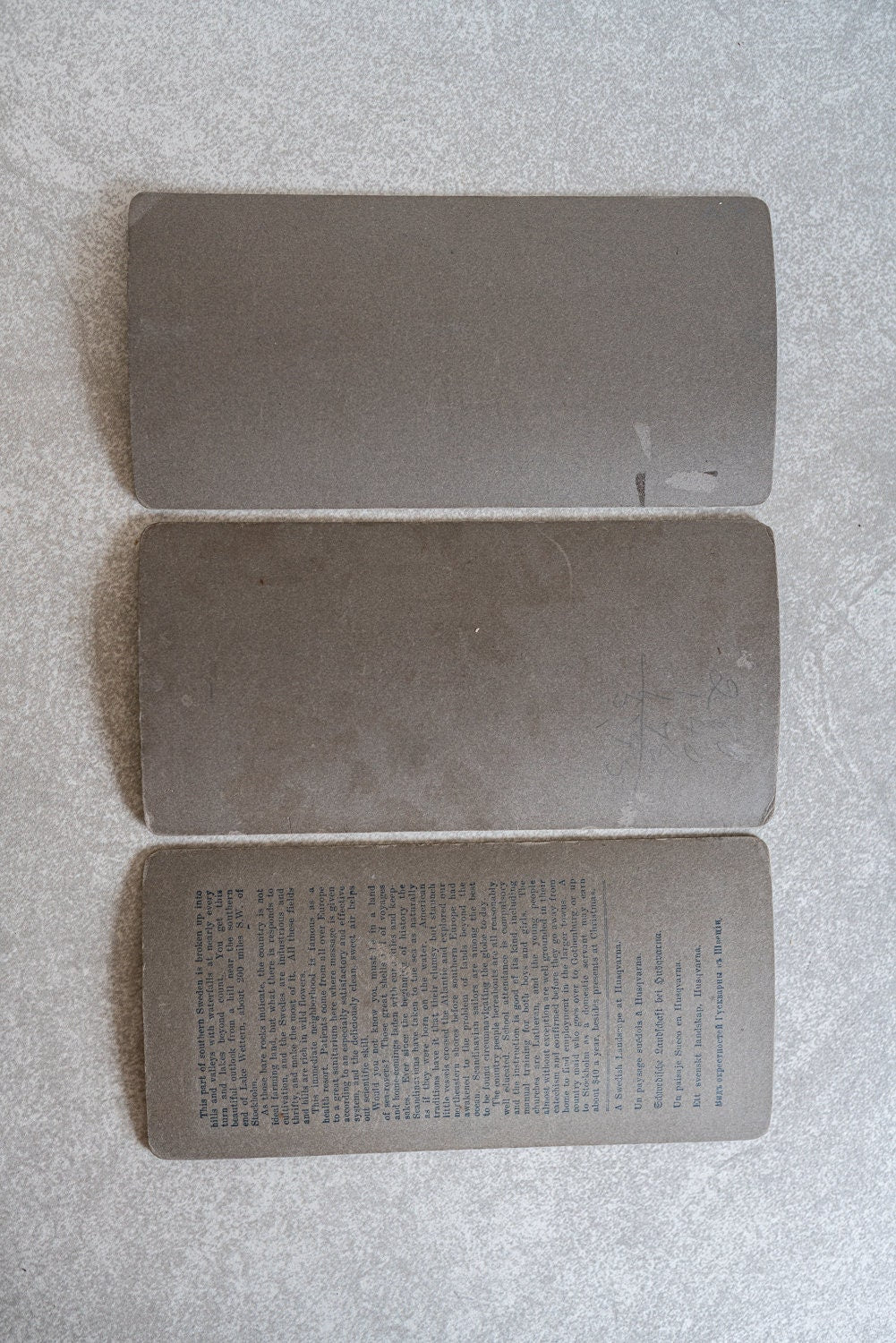 Hand Tinted Stereoview Cards - Set of 3