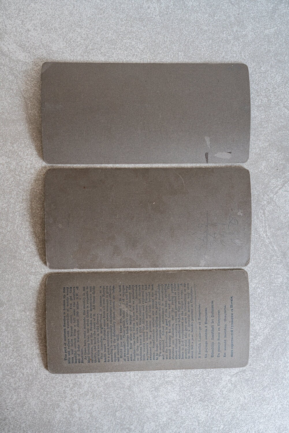 Hand Tinted Stereoview Cards - Set of 3