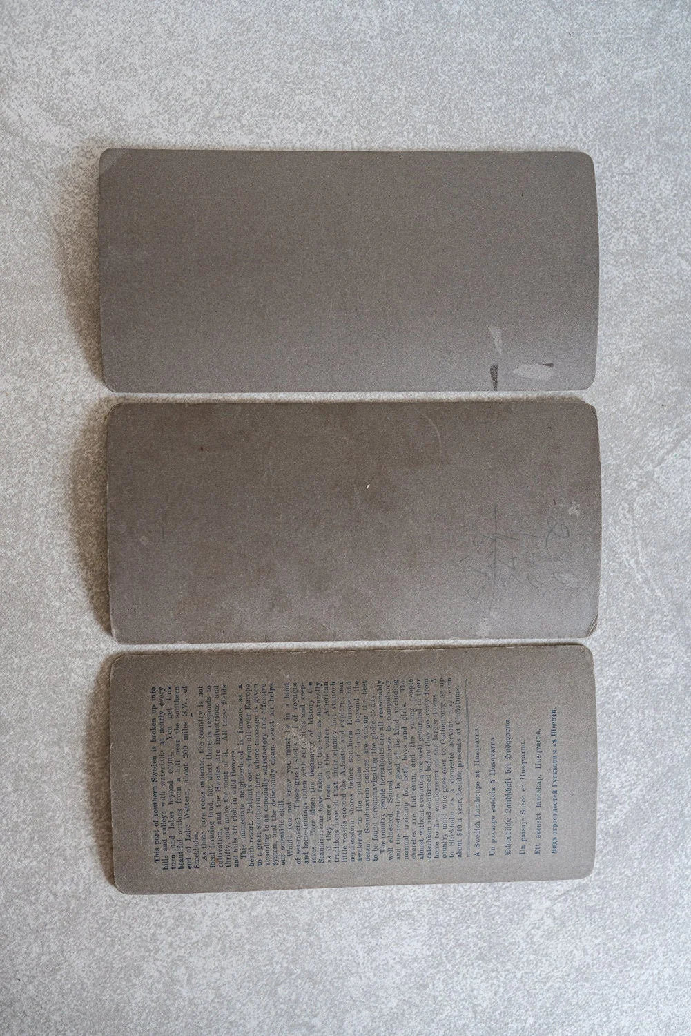Hand Tinted Stereoview Cards - Set of 3