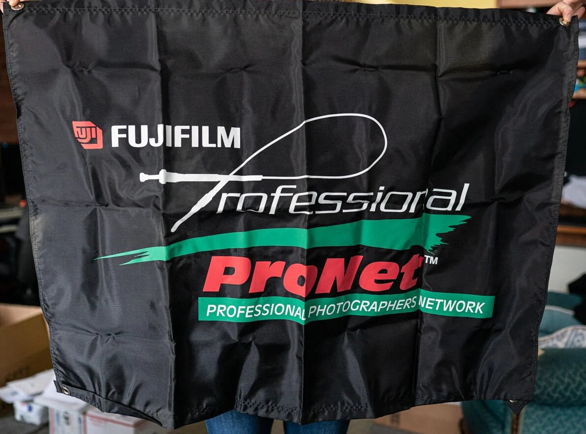 Fuji Film Professional Camera Banner - New Old Stock 29 x 38