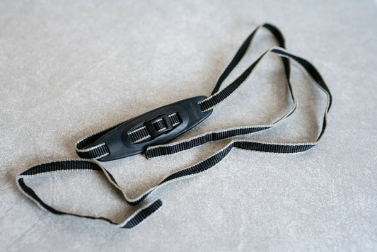 Vintage Black and Grey Minolta Camera Strap