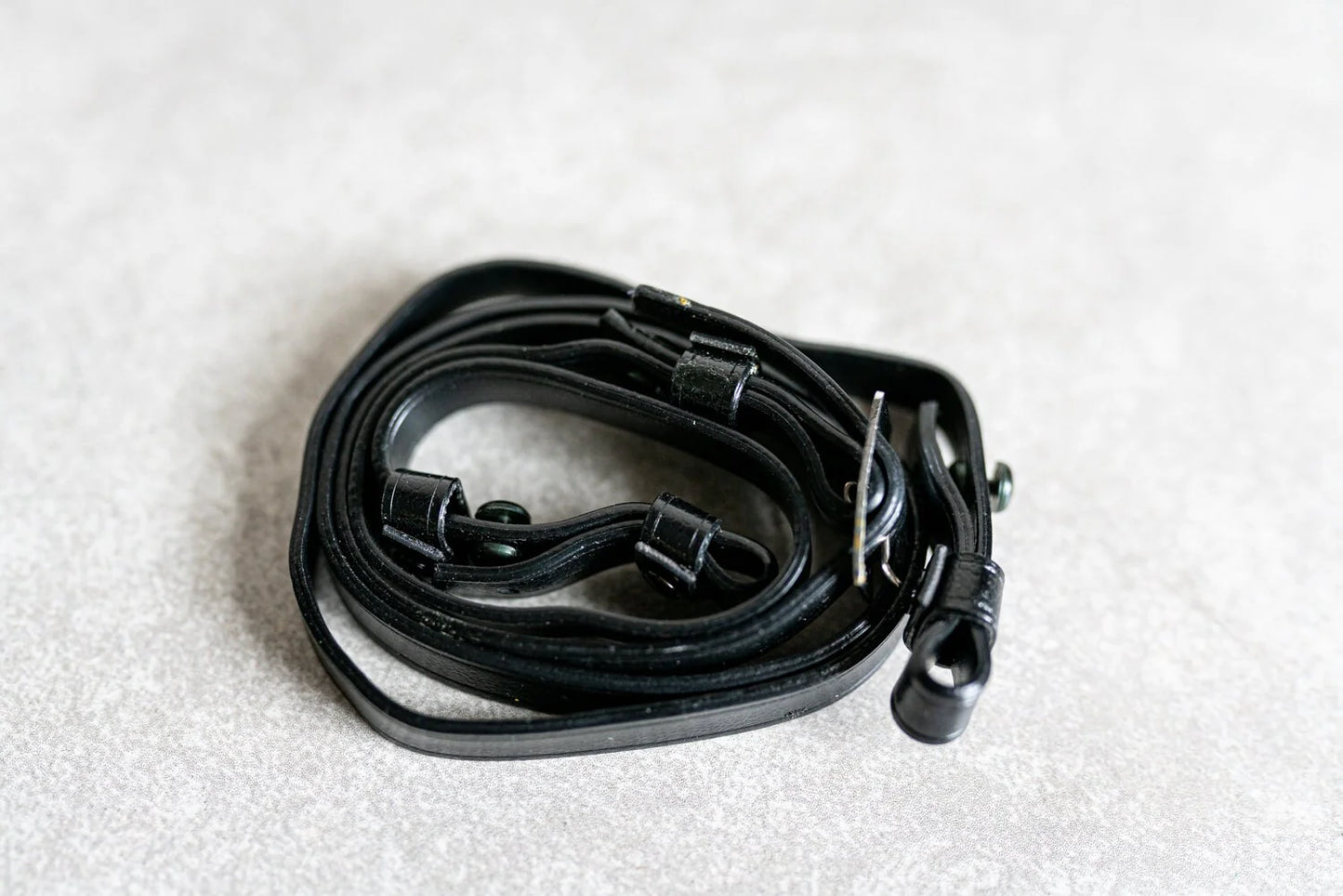 Vintage Black Vinyl Camera Strap