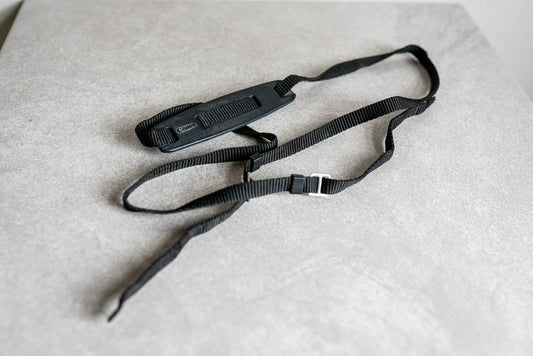 Vintage Black Canon Camera Strap w/ Neck Pad - Circa 1970s