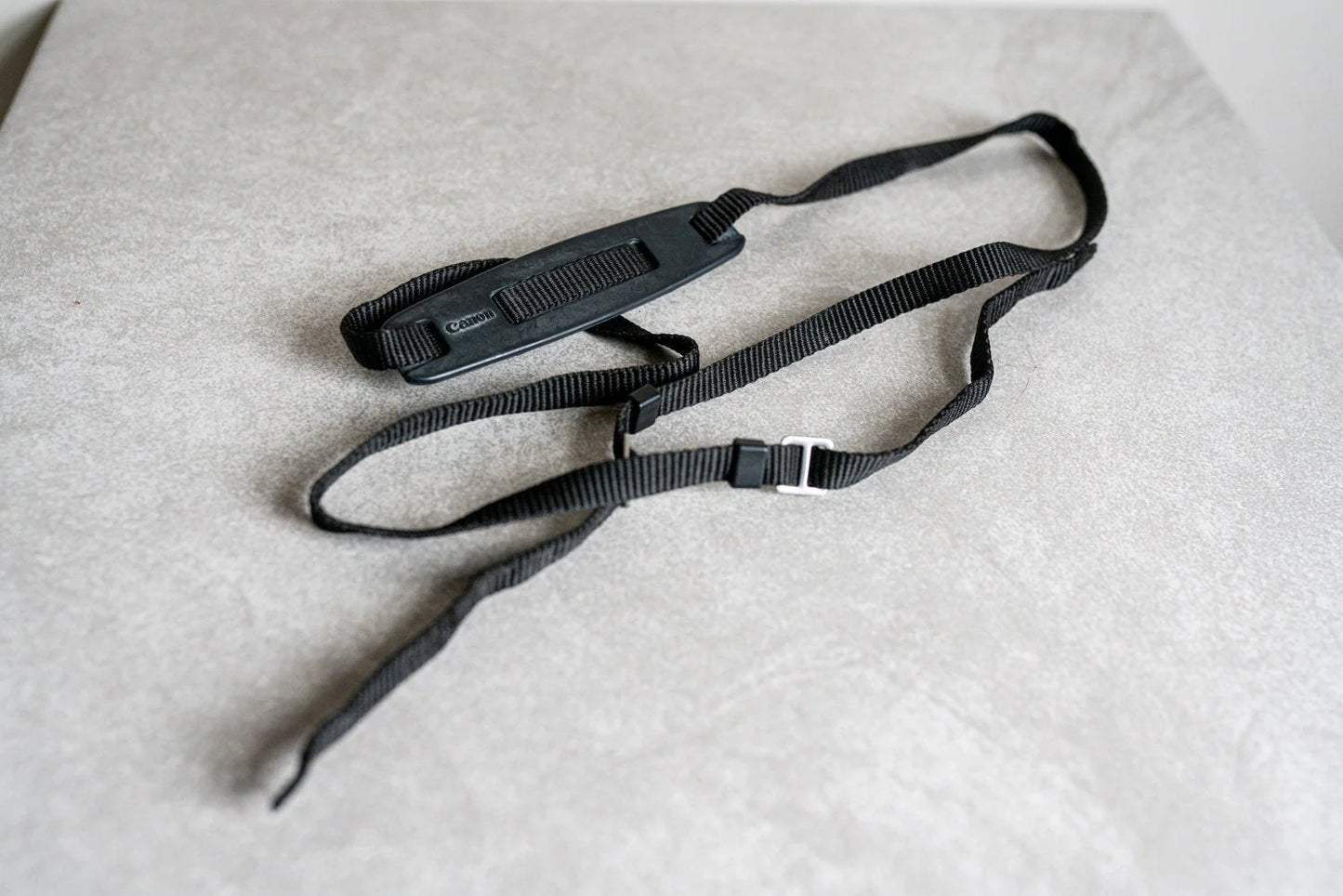 Vintage Black Canon Camera Strap w/ Neck Pad - Circa 1970s