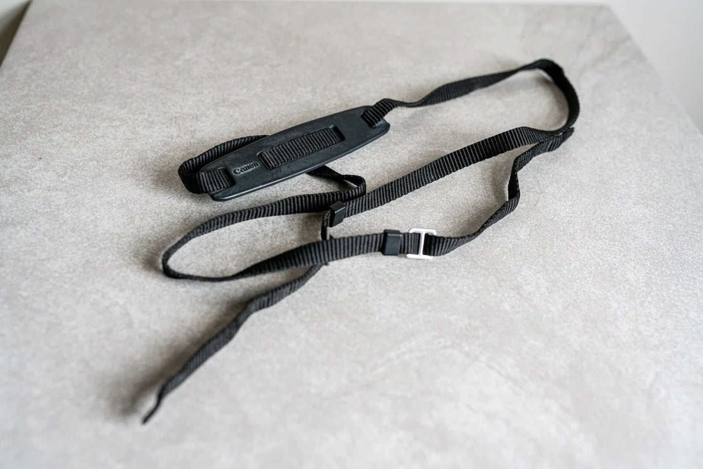 Vintage Black Canon Camera Strap w/ Neck Pad - Circa 1970s