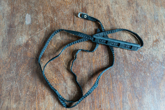 Vintage Thin Black Camera Strap - Circa 1990s