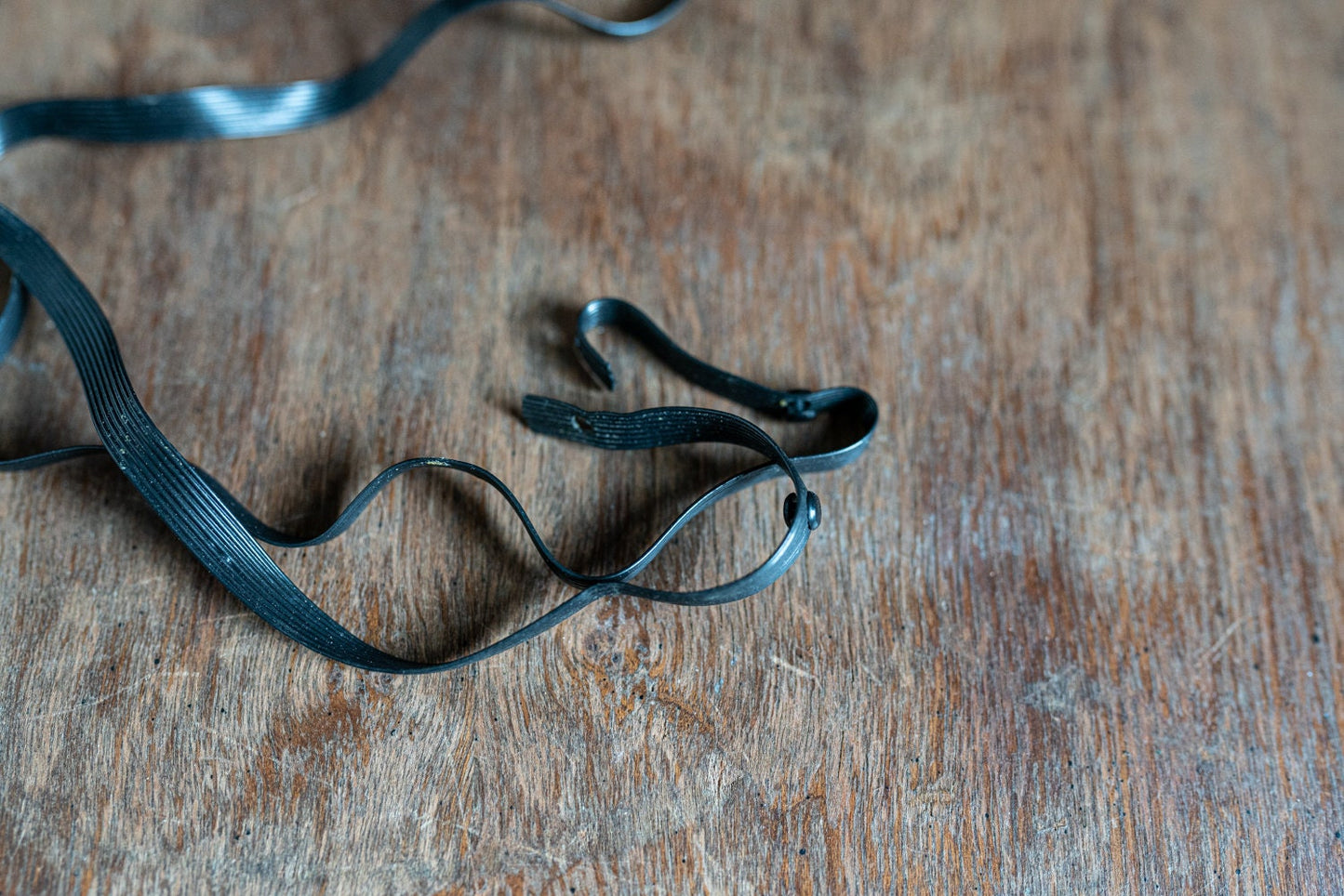 Vintage Black Plastic Camera Strap - Circa 2000
