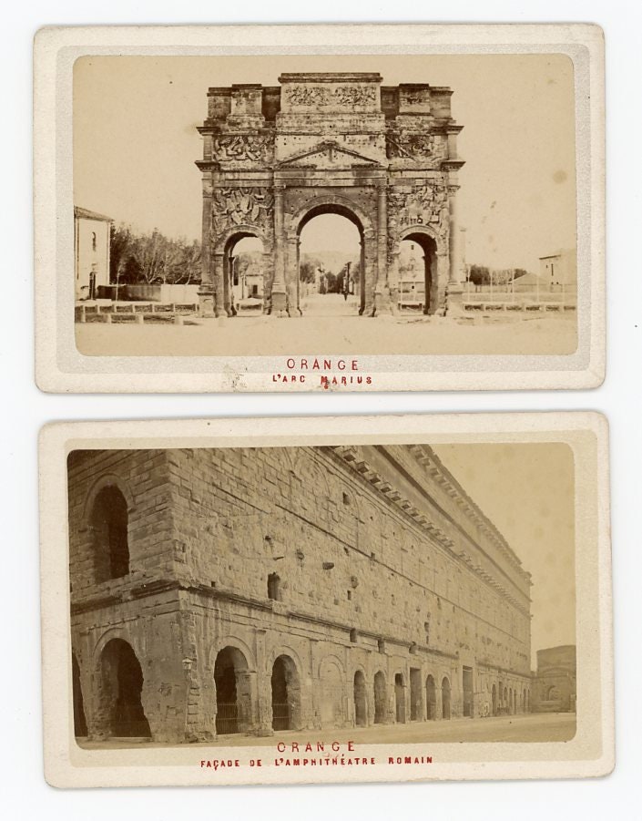 Orange - Vintage Photographs - Set of 2