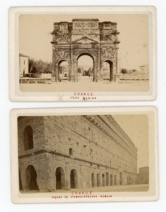 Orange - Vintage Photographs - Set of 2
