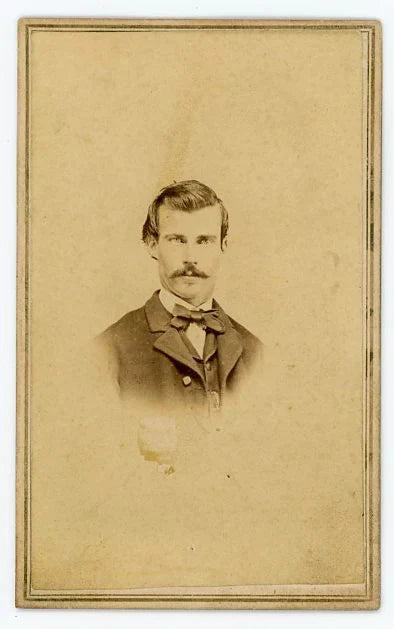 Portrait of Man w/ a Ghostly Presence - CDV