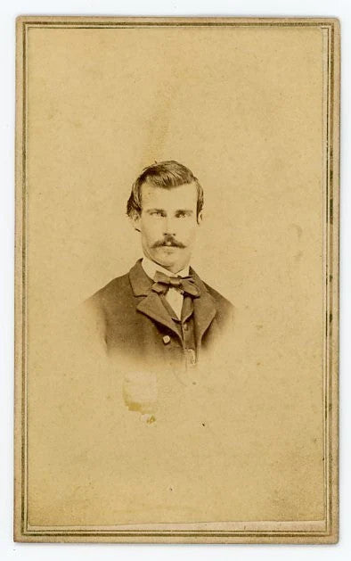 Portrait of Man w/ a Ghostly Presence - CDV