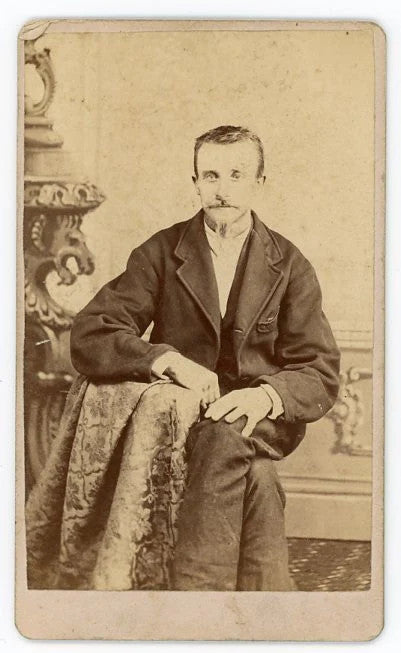 Portrait of Man w/ Thin Beard -  - Vintage CDV