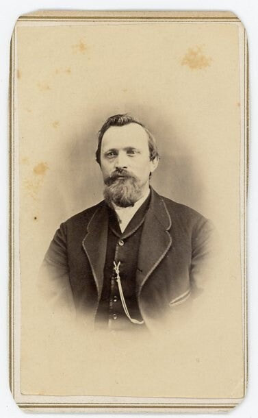 Portrait of Somber Man - Vintage CDV