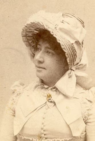 Portrait of Woman in a Bonnett - R. F. Adams - St. Louis, MO - Vintage CDV