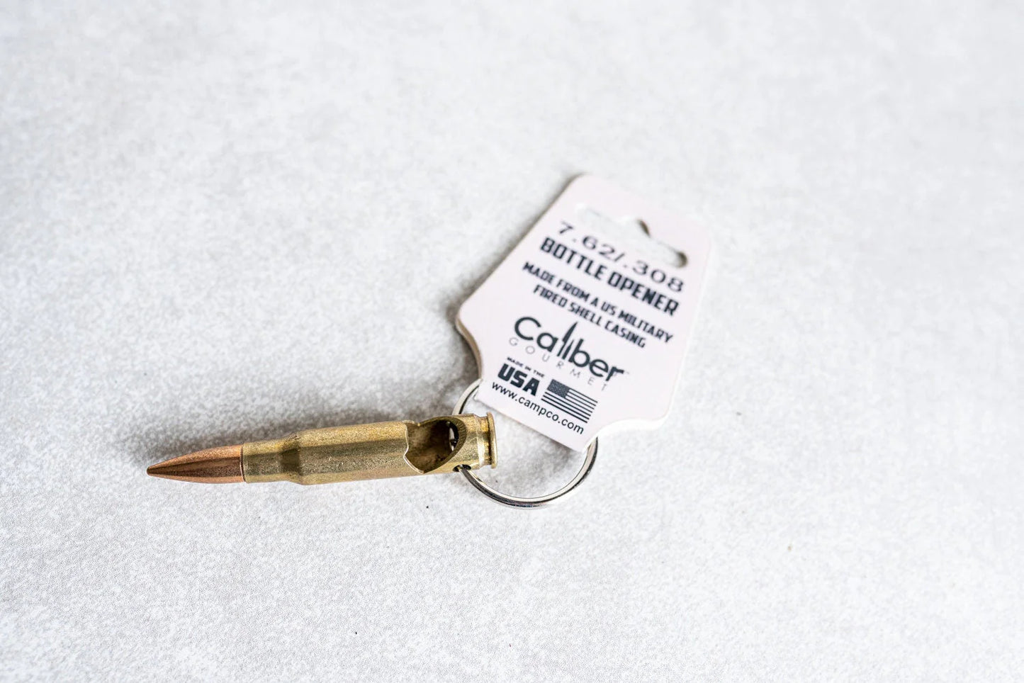 Caliber Gourmet Keychain 7.62 / .308 Bottle Opener - Not Live Ammo