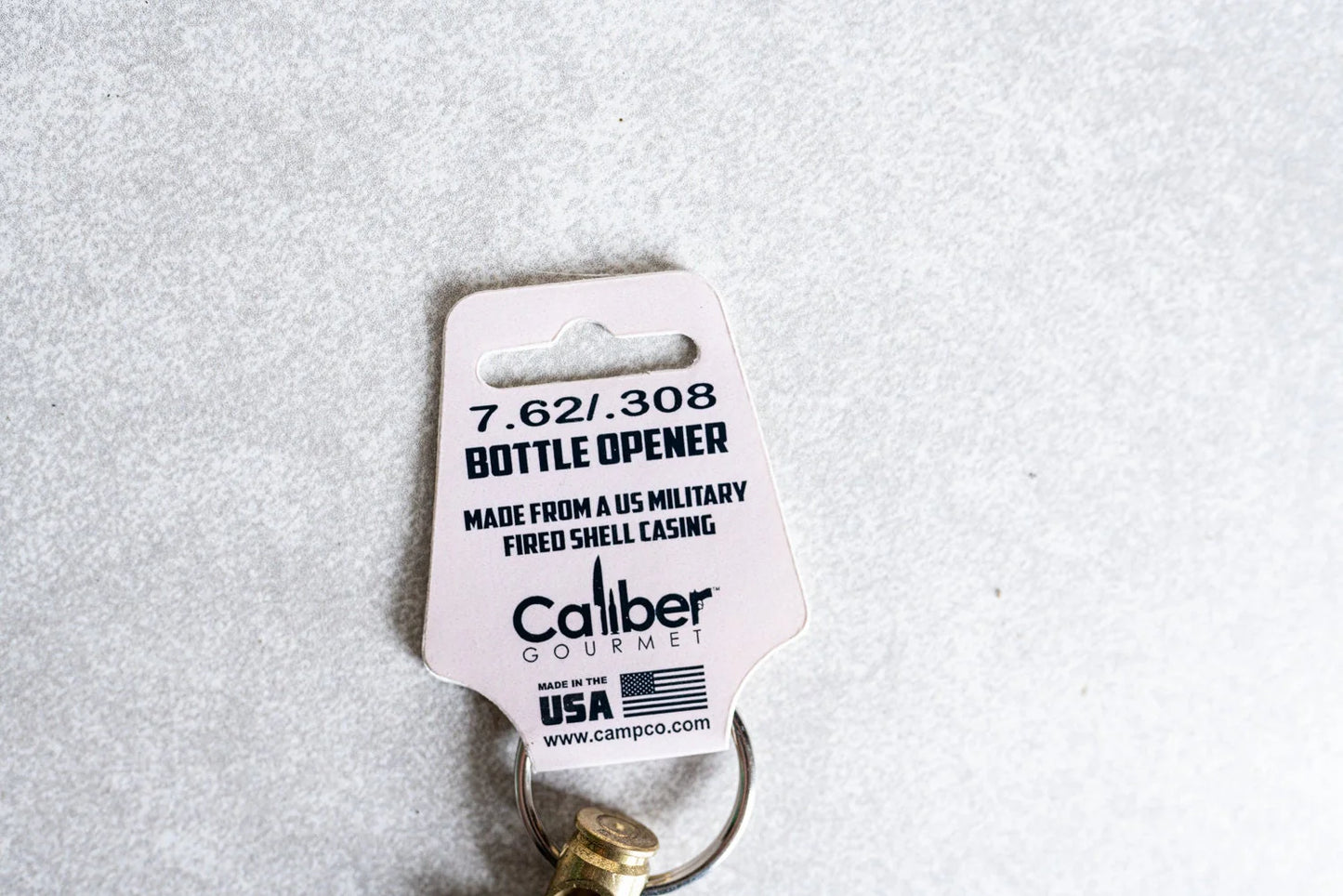 Caliber Gourmet Keychain 7.62 / .308 Bottle Opener - Not Live Ammo