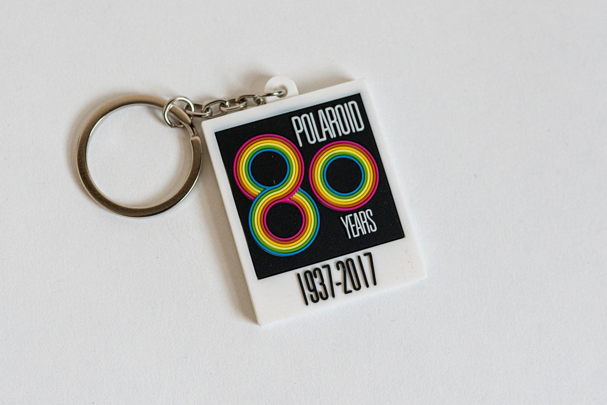 Polaroid 80 Years Keychain - 2 x 1 5/8