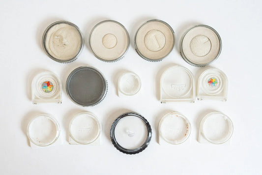 Vintage Plastic Cases - Lot of 14 - Assorted Sizes - Originally for Lens Filters