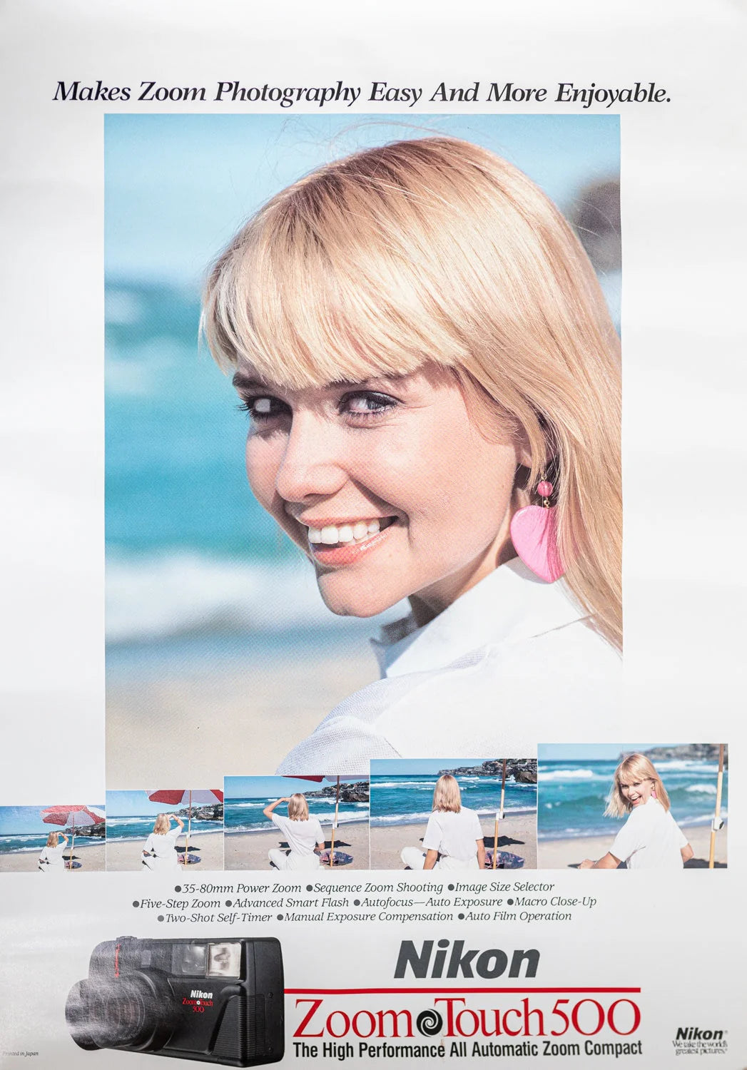 Nikon Zoom Touch 500 Vintage Poster - 23 1/4 x 16 1/2