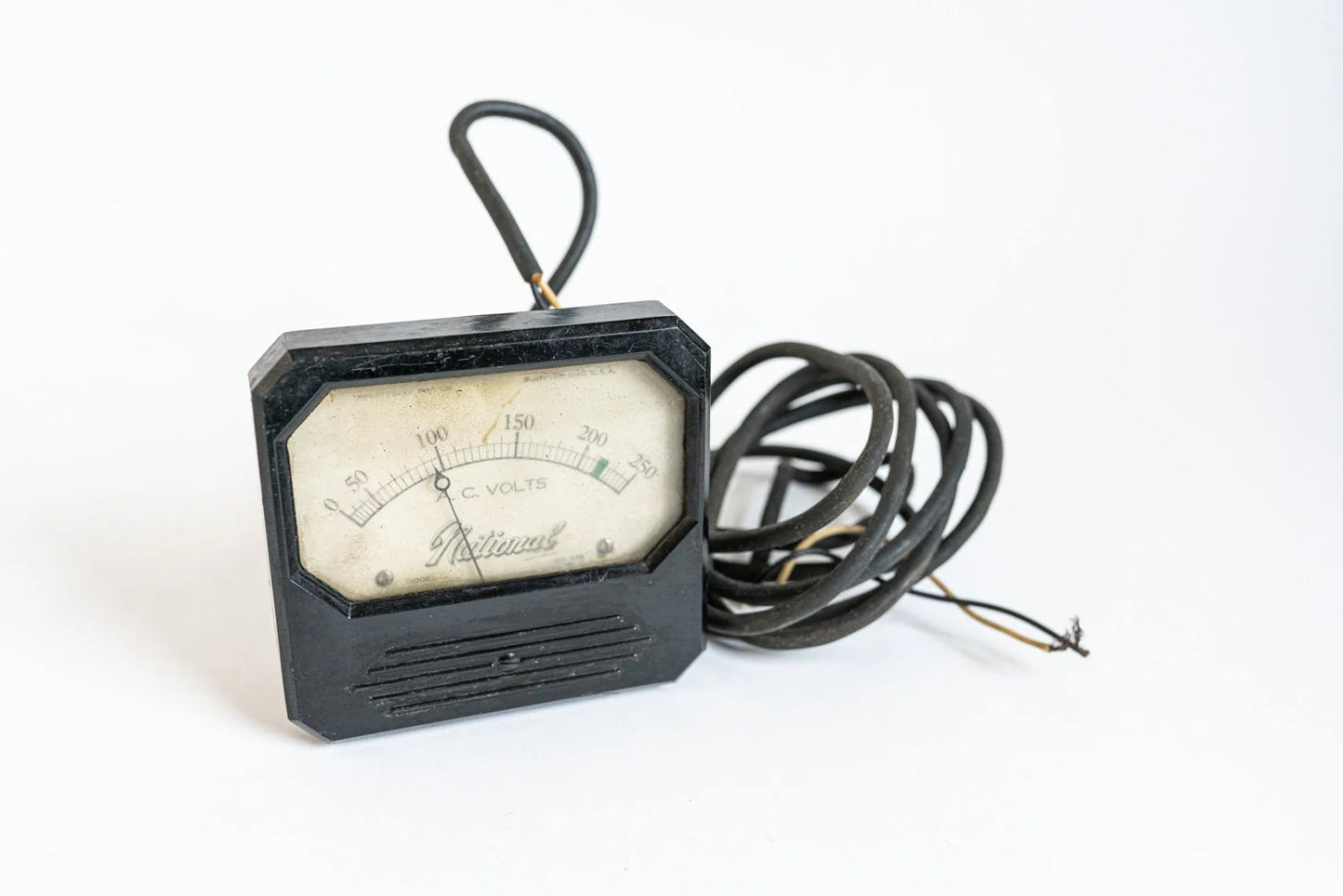 Art Deco A.C. Volt Meter National Display - AS IS - Prop or Display