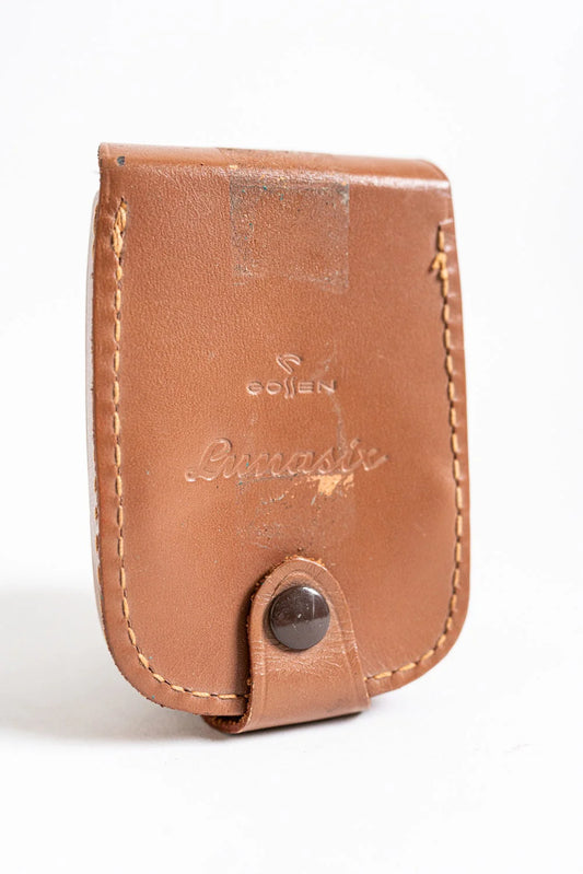 Vintage Brown Gossen Lunasix Light Meter Case