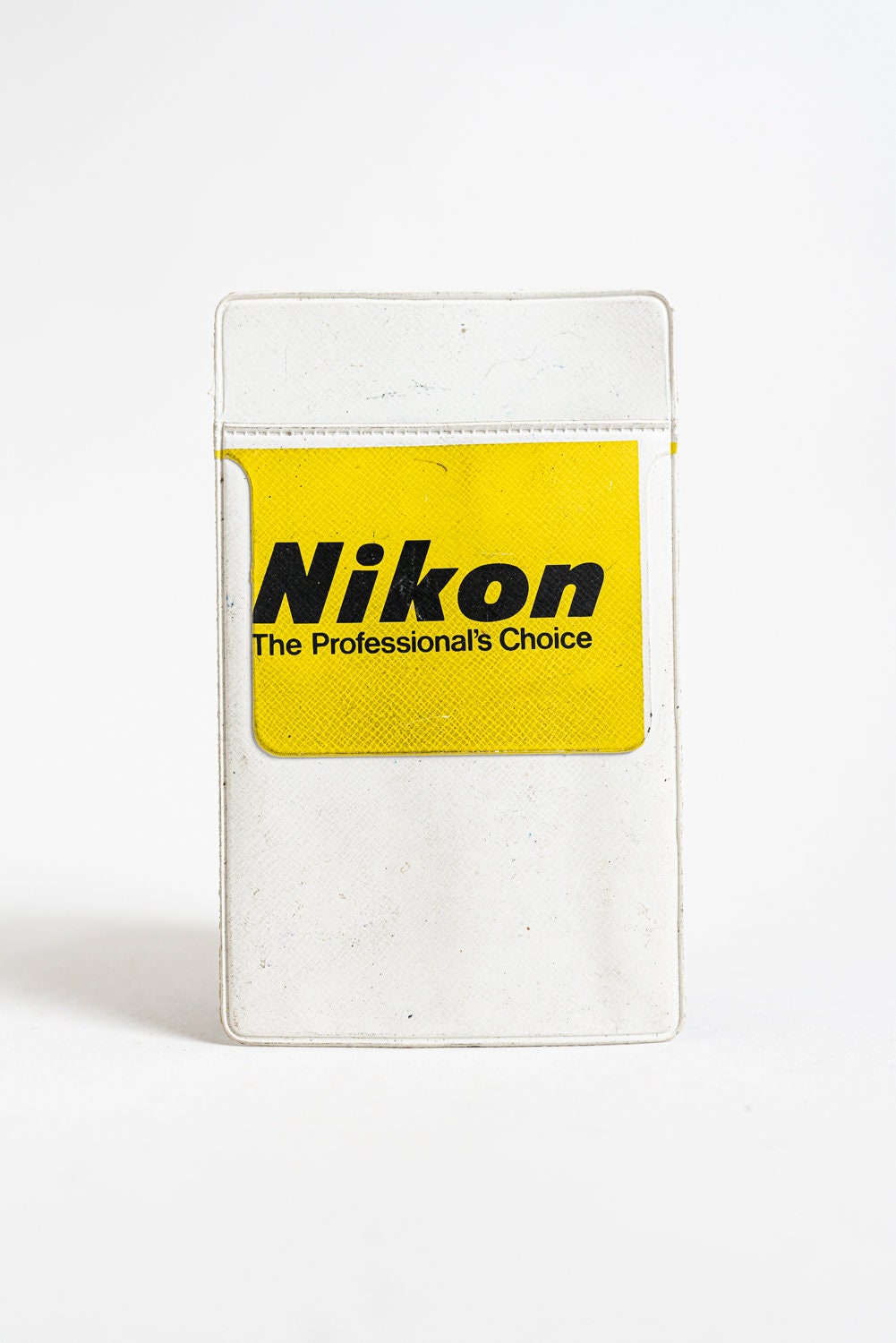 Vintage Nikon Pocket Protector - Yellow and White