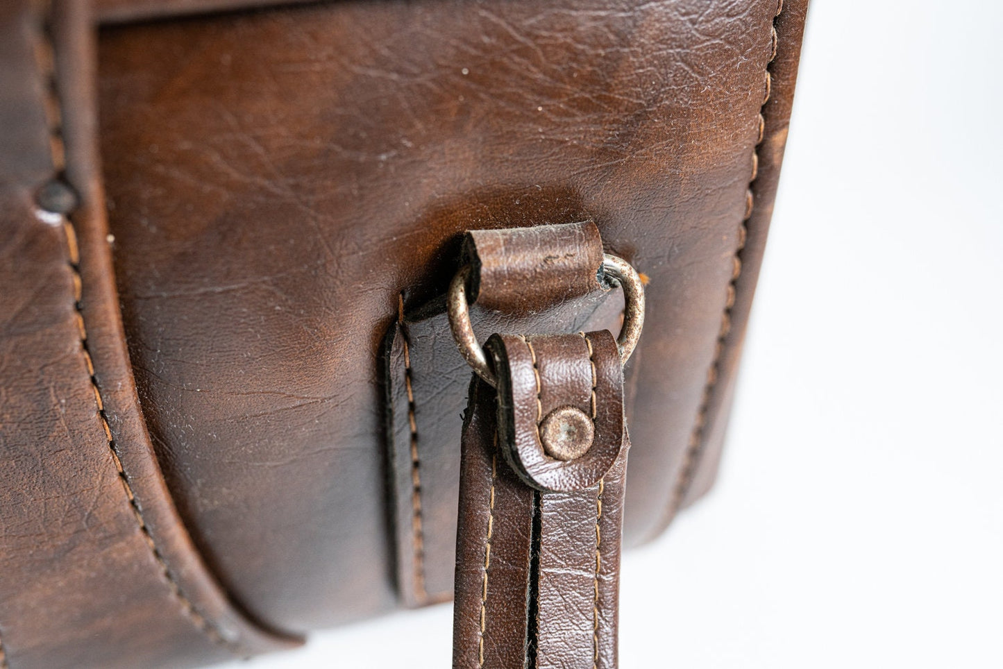 Vintage Brown Hard Camera Case w/ Carry Handle