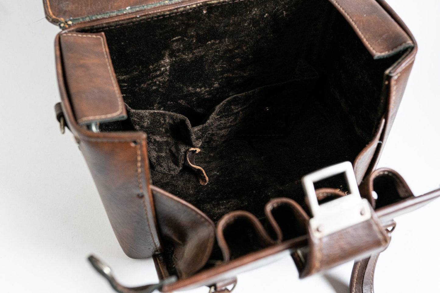 Vintage Brown Hard Camera Case w/ Carry Handle