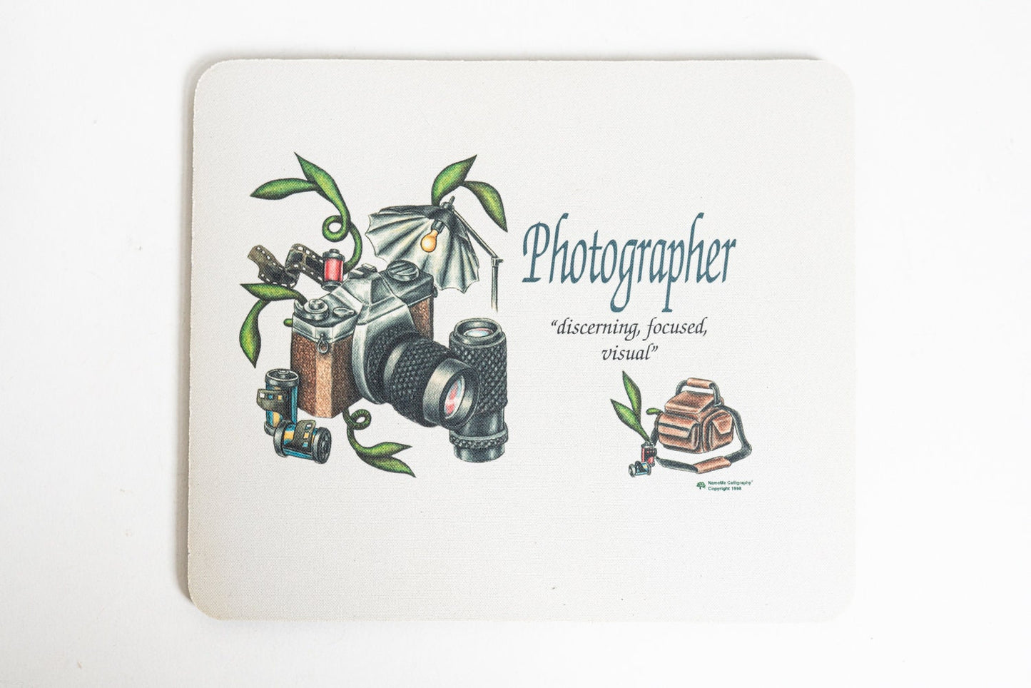 Photographer Mouse Pad - discerning, focused, visual