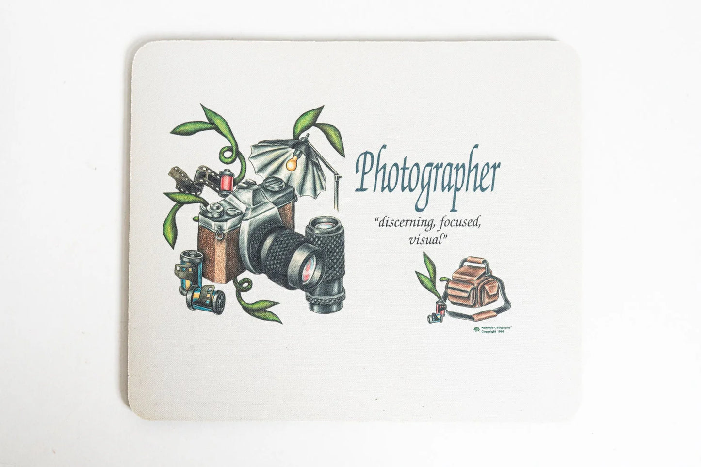 Photographer Mouse Pad - discerning, focused, visual