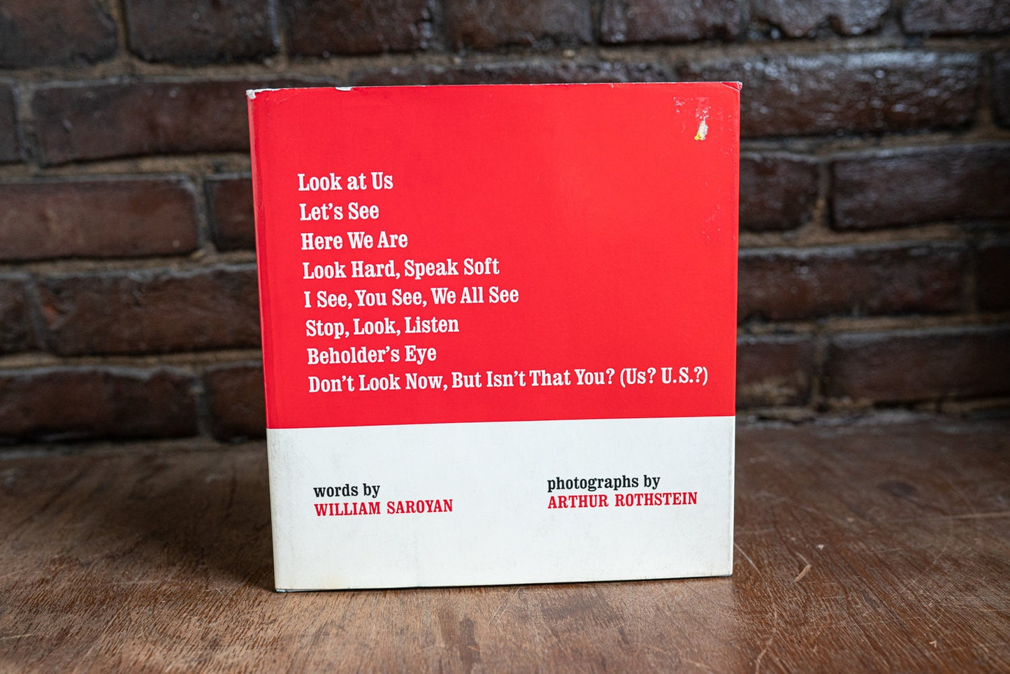 Look at Us, 1967 Photography Book, Rothstein & Saroyan