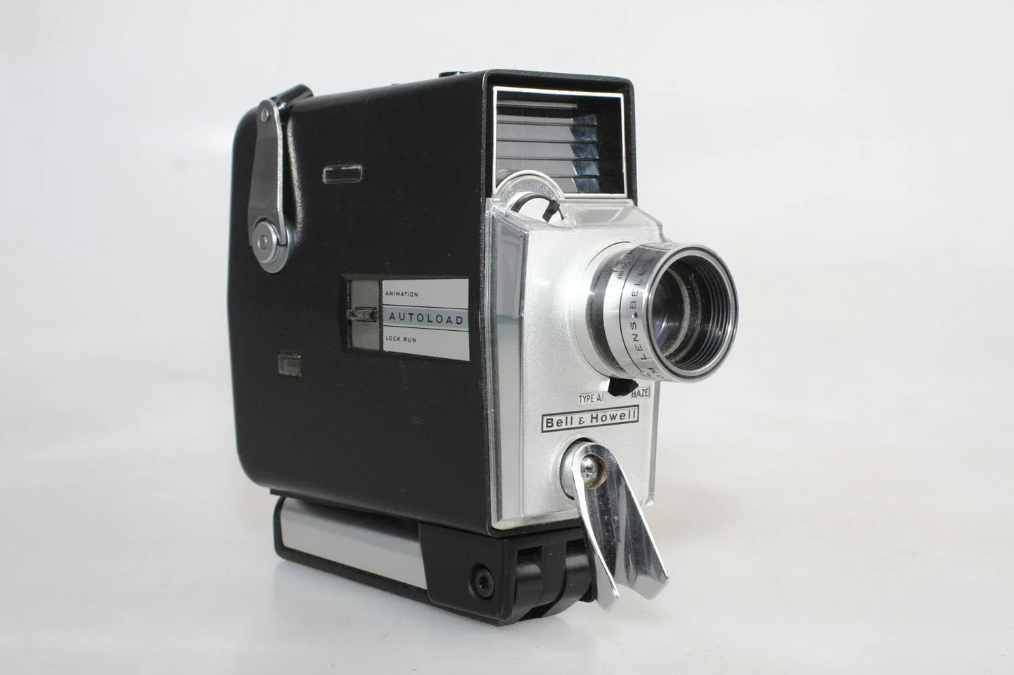 Bell and Howell Art Deco Movie Camera with F/1.8 Zoom Lens, Works