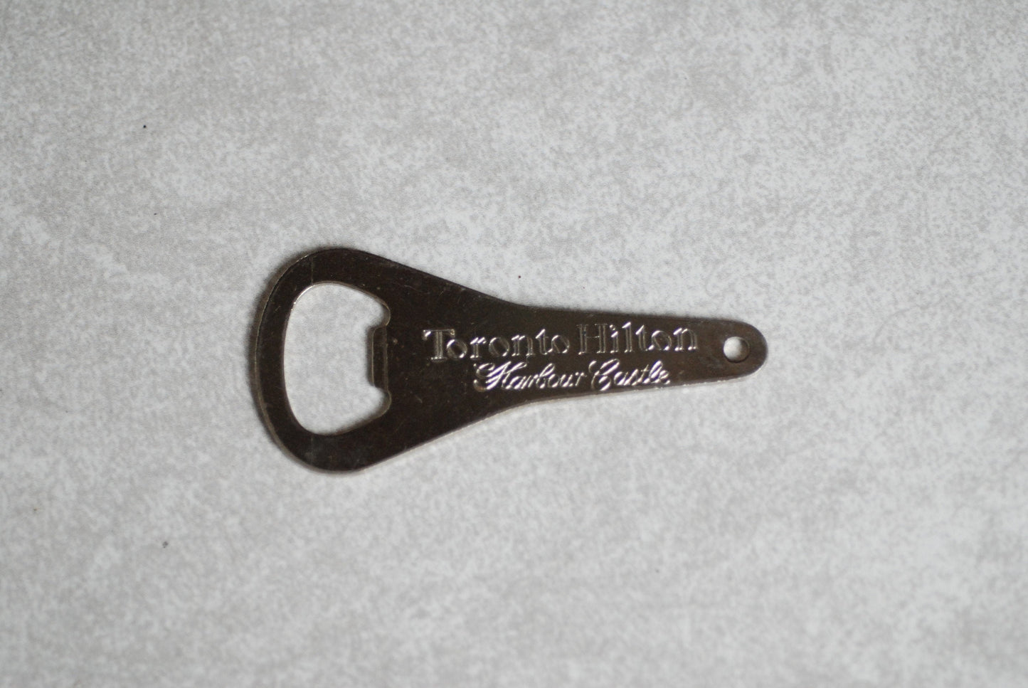 Chrome Toronto Hilton Hotel Harbour Castle Bottle Opener Steel