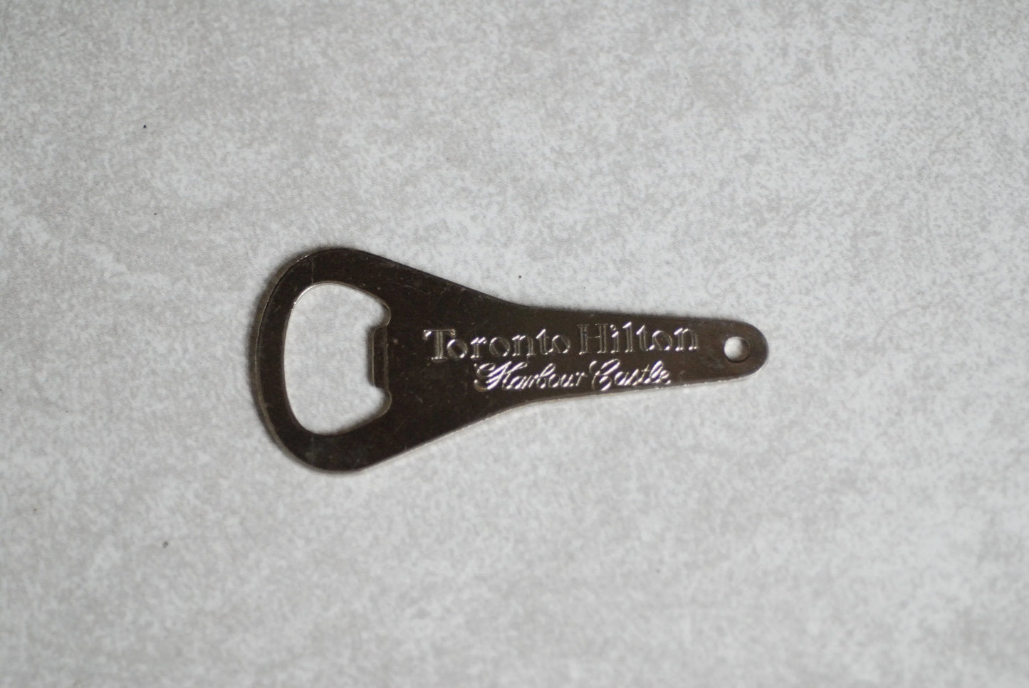 Chrome Toronto Hilton Hotel Harbour Castle Bottle Opener Steel