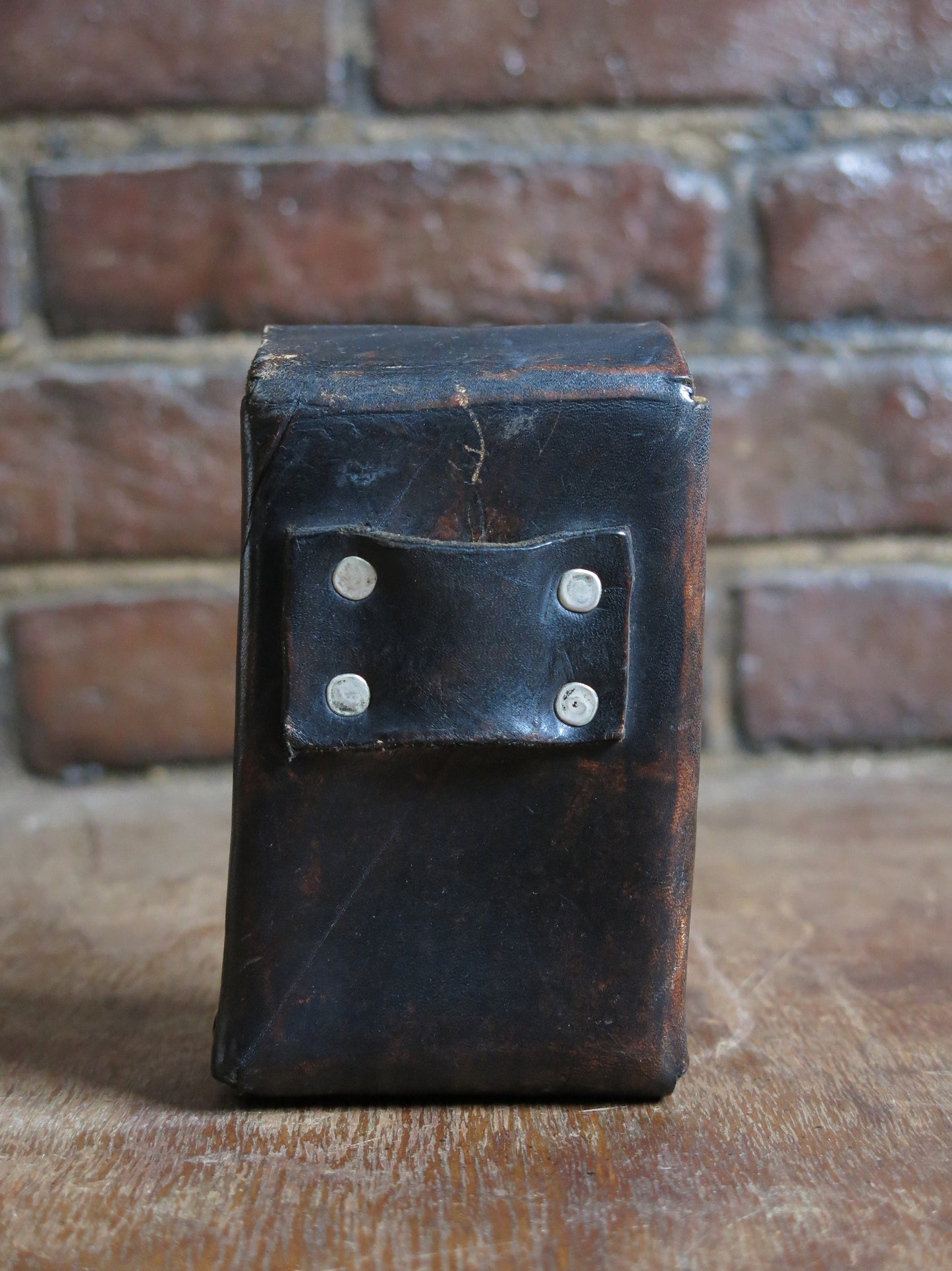 Vintage Heavy Duty Handmade Leather Case with Loop on Back