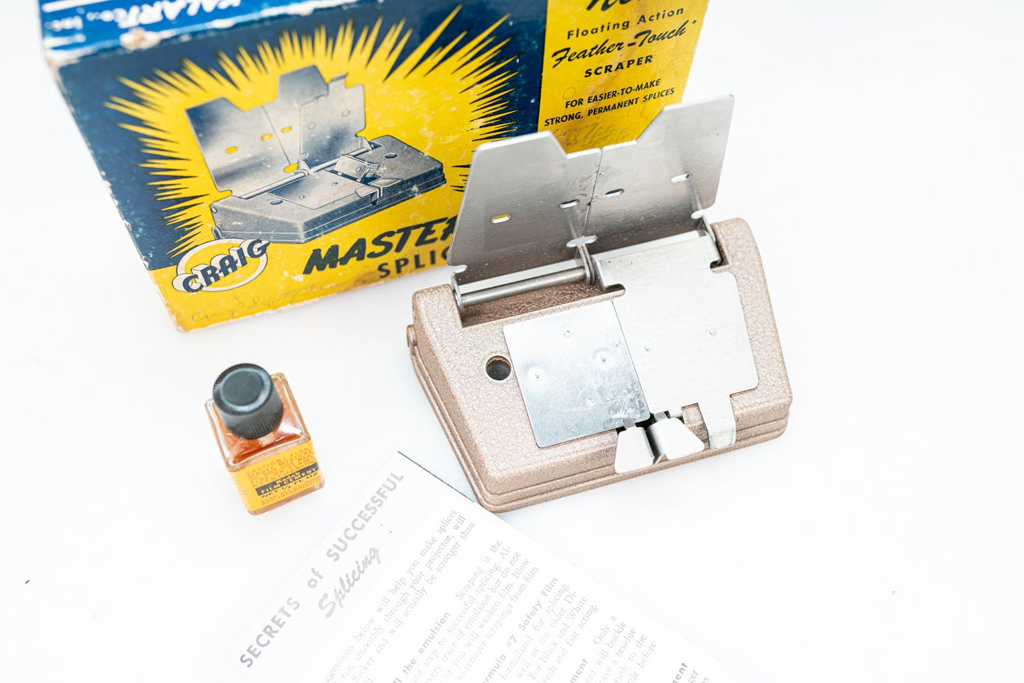 Craig Master Splicer - Made by Kalart - Splices all 8mm/16mm Sound/Silent Film