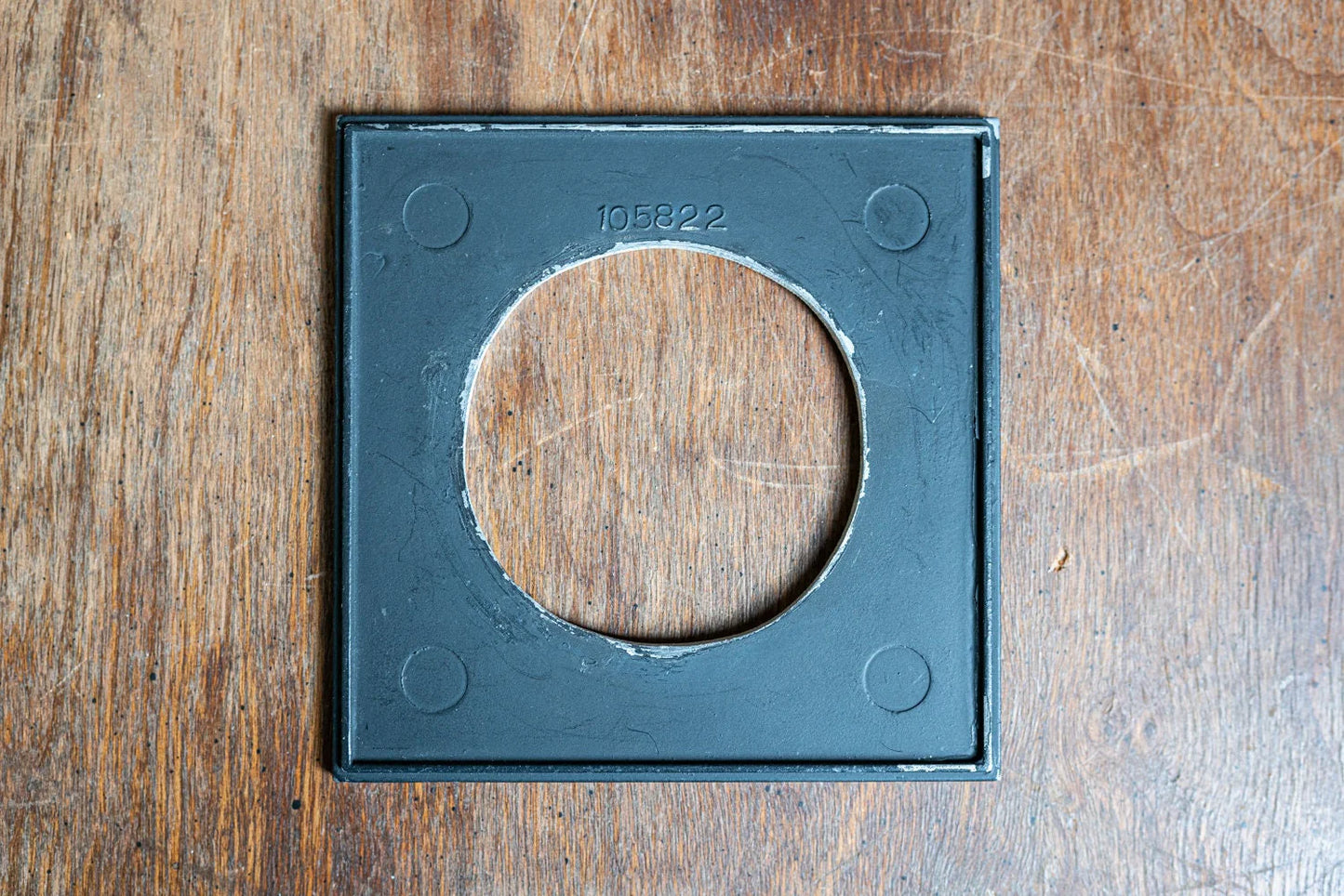 Vintage 4 x 4 Metal Lens Board w/ 60mm Opening