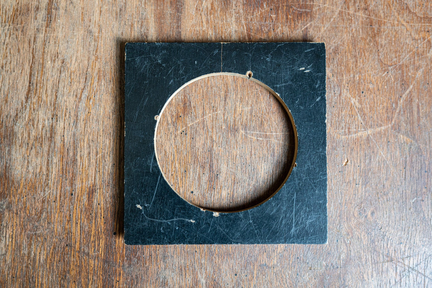 Vintage Wooden Lens Board with 70mm Opening